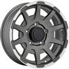 Cerchi in lega Sparco DAKAR 5.5x16 Matt Dark Grey Lip Polished