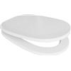 LIGHT - SEDILE WC NON ORIGINALE IN LEGNO RIVESTITO IDEAL STANDARD LINDA / FIORILE BIANCO EUROPA