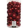 KAEMINGK Box 100 Sfere Diametro 8cm. Christmas Red