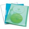 Rapesco 1043 ECO Cartella a Clip, A4, Confezione da 5 | Colori Assortiti Trasparenti