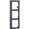 Hikvision DS-KD-ACW3 Cornice a parete in alluminio 3 moduli per videocitofono modulare