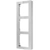 Hikvision DS-KD-ACW3/S Cornice a parete inox 3 moduli per videocitofono modulare