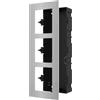 HikVision DS-KD-ACF3/S Cornice Inox da incasso 3 moduli - Hikvision