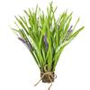 Flair Flower Erba artificiale con fiori di lavanda e fiori di lavanda, erba artificiale, arbusti