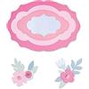 Sizzix Framelits Die Set di etichette a strati, 11 pezzi, di Jessica Scott