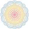 Sizzix Thinlits Fustella Cuore Mandala di Eileen Hull, 665587, Multicolor, One Size