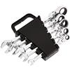 Amazon Basics set di chiavi e cricchetto, flessibile, metrico, 5 pezzi