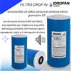 Filtro, Cartuccia, Ionicore BIG US (GAC) carbone attivo granulare 10 per la depurazione dell'acqua.