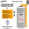 Filtro, Cartuccia BIG CAB carbon block 10 - grado di filtrazione 10 micron