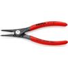 KNIPEX Pinza di precisione per anelli di sicurezza per anelli, 49 11 A1 SB | di sicurezza esterni su alberi in confezione Self-service bonderizzata