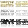 Yaomiao Kit Numeri per Orologio Inclusi Numero Arabo e Numero Romano Numeri Orologio Digitale Fai da Te per Sostituzione di Design Riparazione Accessori per Orologi (Oro, Argento, Nero, 6 Pezzi)