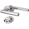 Alpertec 'Moscow' Maniglia per Porta in Acciaio Inox Satinato per Porta WC/Bagno | Maniglia per porta | AZ-L17, 28020530AZ
