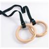 LivePRO Anelli da ginnastica in legno con cinghie LivePRO