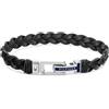 Tommy Hilfiger Jewelry Bracciale in Pelle Intrecciata da Uomo - Disponibile in Blu o Nero