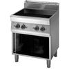 Cucina elettrica in Vetroceramica. Dim.cm. 80x70x85H. - Assorbimento 9.2 Kw.