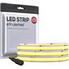 BTF-LIGHTING FCOB COB Striscia LED 24V Dimmerabile 3000K 1 metri 528LED/m | LED Striscia Bianco Caldo Flessibile Nastro Nastri Luce uniforme 10mm IP30 CRI90+ per Soggiorno Cucina Bar (Solo striscia)