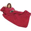 Gözze - Coperta Premium con Maniche e Tasca a Marsupio, 100% Poliestere, 150 x 240 cm - Rosso