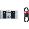 BOSS FS-6 Può essere connesso ad altri interruttori a pedale (FS-5L/FS-5U/FS-6/AB-2) & Stagg SAC1PS DL Cavo S Serie per Strumenti Musicali da Jack a Jack 6,3 mm, da 1m
