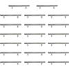 AwmnSrman 20 Pezzi Maniglie per Mobili da Cucina 128mm Armadietti Installazione fori in Acciaio Inossidabile da Argento
