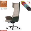 Elleci Office Maxima Plus Poltrona direzionale movimento sincronizzato multiblock reg. laterale base alluminio TESSUTO KING FLEX class 1IM