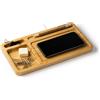 Caricatore wireless e organizer da scrivania in bamboo personalizzato Roly Core 5W personalizzate o neutre