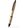 Penne ecologiche in bamboo con inchiostro nero Roly personalizzate o neutre