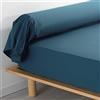douceur d'Intérieur Federa per cuscino, cotone, blu, 85 x 185 cm