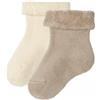 Living Crafts Calzini neonato in spugna di cotone bio - set da 2 paia