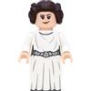 LEGO Star Wars Minifigure Principessa Leia (2019) in abito bianco con spade laser