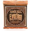 Ernie Ball, Everlast Medium Light Coated Phosphor Bronze, Corde per chitarra acustica, diametro 12-54