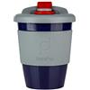 Drink Pod Pioneer DrinkPod - Tazza da viaggio in plastica, riutilizzabile, senza BPA, 340 ml, colore: Grigio