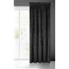 Eurofirany VILLA Tenda Oscurante, Tenda con Fettuccia Arricciatenda - 1 pz, Tenda Extra Lunga, Elegante, Tinta Unita, Soggiorno, Camera da Letto, Densità 290 g/m², 140x270 cm, Nero