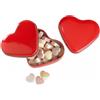 Porta caramelle tascabile a forma di cuore in latta personalizzate o neutre