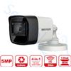 HIKVISION DS-2CE16H8T-ITF - Telecamera Analogica Bullet 5MP 4in1 WDR 120DB - Ottica Fissa (3.6mm)