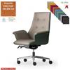Elleci Office Maxima Plus Poltrona semi direzionale movimento sincronizzato multiblock base alluminio TESSUTO KING FLEX class 1IM