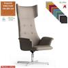 Elleci Office Maxima Plus Poltrona direzionale girevole base 4 razze alluminio TESSUTO KING FLEX class 1IM