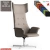 Elleci Office Maxima Plus Poltrona direzionale girevole base 4 razze alluminio TESSUTO MINI class 1 IM