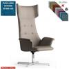 Elleci Office Maxima Plus Poltrona direzionale girevole base 4 razze alluminio in Lana vergine Class 1 IM