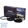 Hoya 77 mm Kit Filtri Digitali DKF II - kit con 3 filtri: UV(c) + POLARIZZATORE + ND8 + Astuccio