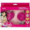 Decora 0403000 Set 2 Tagliapasta E 2 Marcatori Barbie, In Plastica, Il Kit Ideale per Creare Decorazioni in Pasta di Zucchero o di Gomma, Made in Italy, Design originale. Confezione da 2 pezzi.