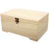 Rayher Legno scrignetto con inserto, 2 parti, 28 x 18 x 13,5 cm, 6 scomparti, 62196000