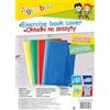 gimboo 2285BTS14PL-99 - Copertine per quaderni, formato DIN A5, 25 pezzi, colori misti, pellicola trasparente in polipropilene per quaderni scolastici, 150 μm, colore: Trasparente