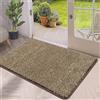 Pauwer Zerbino per porte anteriori Tappetino per interni Tappetini a basso profilo Tappetino antiscivolo per ingresso antisporco Tappetino per ingresso (45X70cm, Cachi)