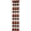 Verdi Fico - Tenda con passanti, 140 x 245 cm, motivo jacquard a righe orizzontali, colore: Rame