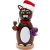 Dekohelden24 Moderno gatto in legno di fumo, 13 cm, colore: marrone scuro