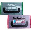 vasalat SECOTEC 118500218 Fischer Ö SPAX - Set di tasselli e viti, colore: Rosso/Verde