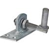 Alberts 318758 Cardine da avvitare, regolabile di 20 mm, zincato a caldo, entrata Ø13 mm, piastra 100 x 40 mm