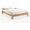 Vivere Zen Letto in legno massello artigianale - ARBRA Sambuco (Misure Est. 97x207 (Int. 90x200))
