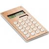 Calcolatrice in bamboo personalizzate o neutre