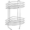 Wenko 15498100 Exclusiv Angoliera, 2 Ripiani, 2 Ganci, Acciaio, 30,5 x 43 x 23,5 cm, Cromo